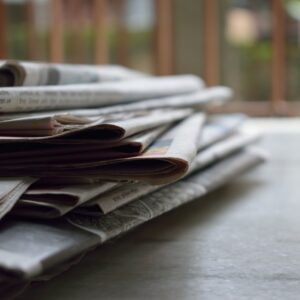 Stock Newspaper Stack